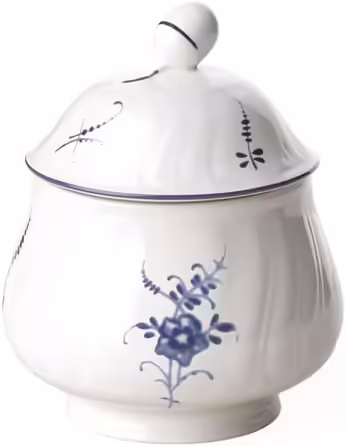 Цукорниця Villeroy & Boch Vieux Luxembourg, преміум порцеляна, біло-синя