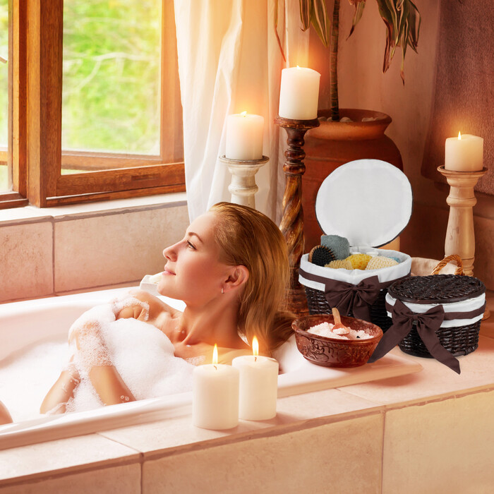 Relaxdays Bath Caddy - 2 Pack