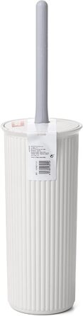 ТАТАЙ Щітка для унітазу | Компактний дизайн | Без BPA, пластик, 9,5 x 9,5 x 39,5 см, колекція Baobab, білий колір