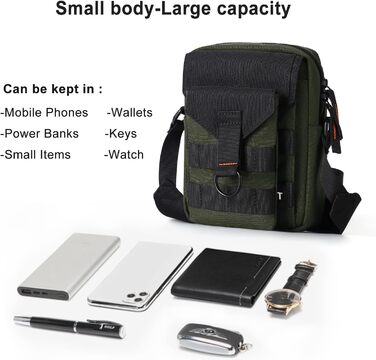 Поясна сумка Bauchtasche SZSYCN для чоловіків та жінок, спортивна фанна-пак для активного відпочинку, подорожей, прогулянок з собакою (зелена)