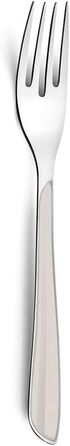 Amefa ECLAT Cutlery Set White Dinner Cutlery 24-Piece for 6 People Stainless Steel Rust-Proof High-Quality Plastic Handle Shells Dishwasher Safe Cutlery Set 6 People Camping Cutlery