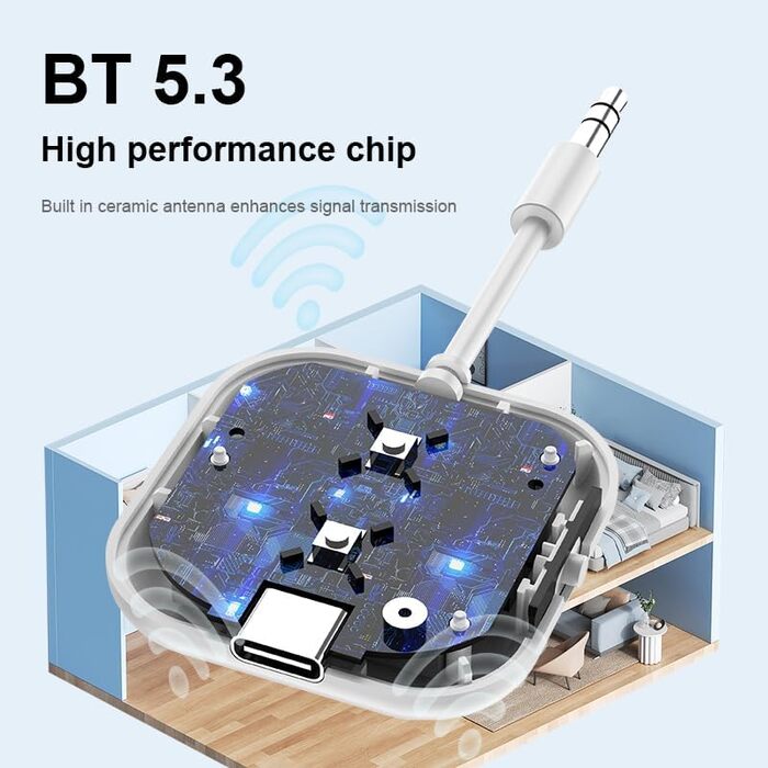 Isobel Bluetooth Передавач та Приймач 2-в-1: Bluetooth Адаптер 5.0 з низькою затримкою для TV/PC/Laptop. Підтримка Optical Toslink RCA 3.5mm AUX. Dual Link (Ultimate Transmitter Receiver)