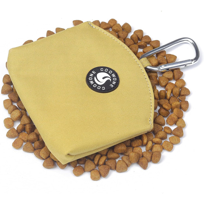 Сумка для ласощів для собак COOWONE, з магнітною застібкою, 900D Oxford, для тренувань та прогулянок (хакі)