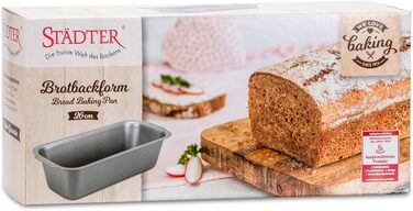 Форма для випікання хліба Städter 26x11,5 см, металева, срібляста