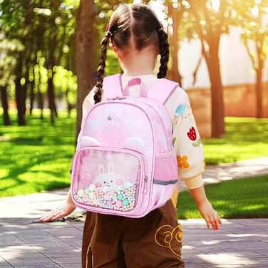 Дитячий рюкзак Kinder для дівчаток та хлопчиків, рожевий, для садка та початкової школи (2-6 років)