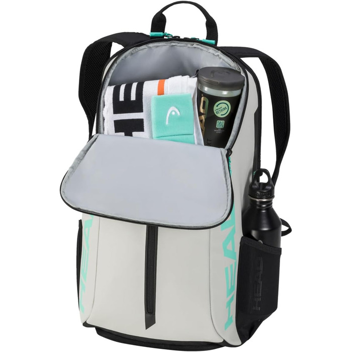 HEAD Unisex Tour Backpack 25L Tennis Rucksack - Ceramic/Teal
