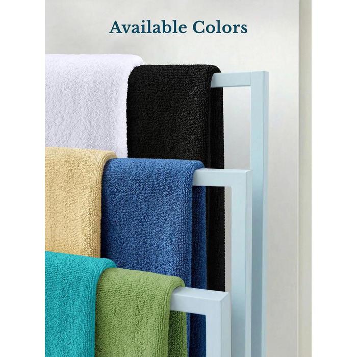 Набір банних рушників Utopia Towels, 100% бавовна, 69 x 137 см, м'які та гігроскопічні, з петлею для підвішування, 4 шт, бірюзовий