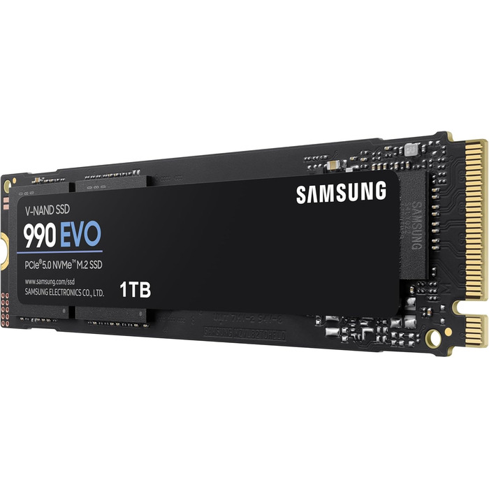 SSD Samsung 990 EVO 1TB NVMe M.2 PCIe 4.0/5.0 - Внутрішній SSD для ігор та графіки