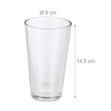 Set of 18 Decorative Drinking Glasses