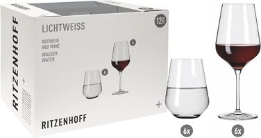 Набір келихів для білого вина RITZENHOFF Lichtweiss 400 мл (2 шт.) - Стильний дизайн, Made in Germany