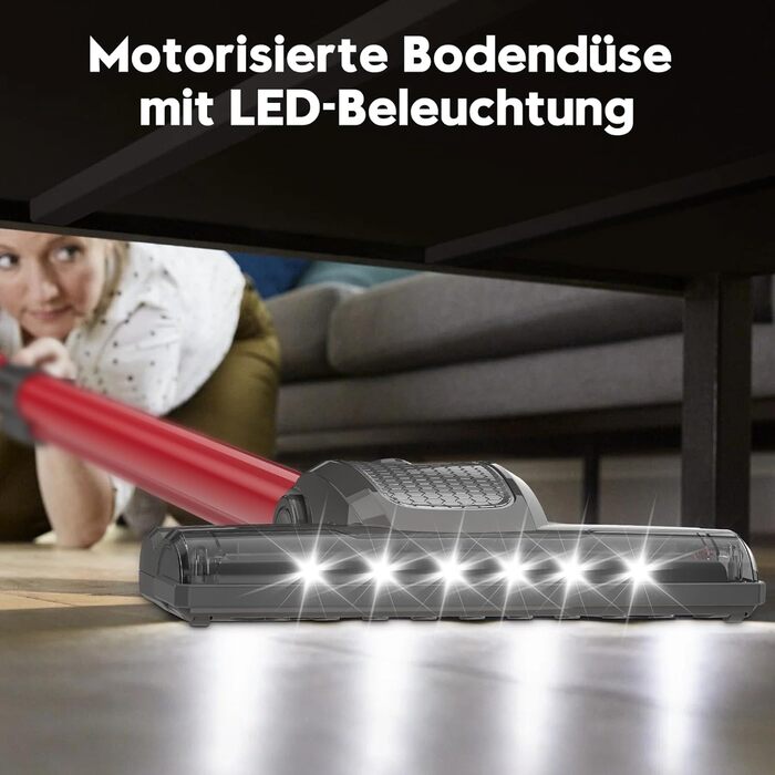 Бездротовий пилосос Akitas V10: 30V, 450W, до 50 хв роботи, 3 режими, для дому та тварин. Безщітковий двигун, Li-Ion акумулятор