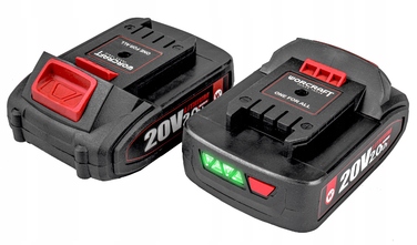 Акумуляторний шуруповерт Worcraft 20 V 2,0 Ah з кейсом та набором аксесуарів
