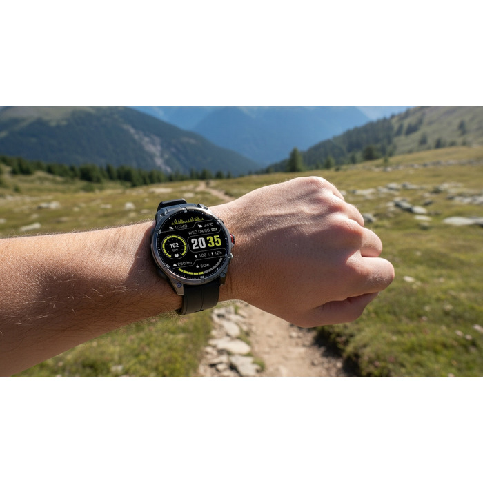 Смарт-годинник JG Smart Apex GPS для чоловіків, чорний