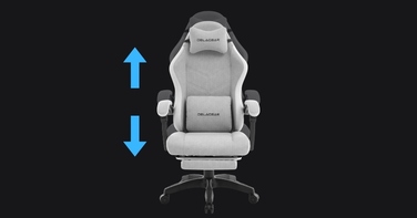 Ігрове крісло Delagear G 325, сіра тканина