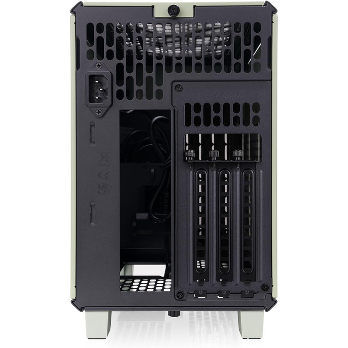 Корпус Thermaltake Mini-ITX TR100 Wood, 18.4л, 280мм AIO, Зелений Матча