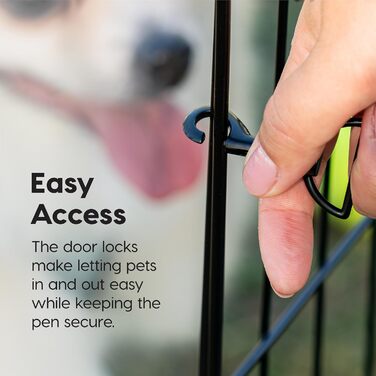 Клітка для собак IRIS OHYAMA 91.4 см - вольєр для собак, вольєр для тварин, клітка для великих собак, портативна клітка, чорна