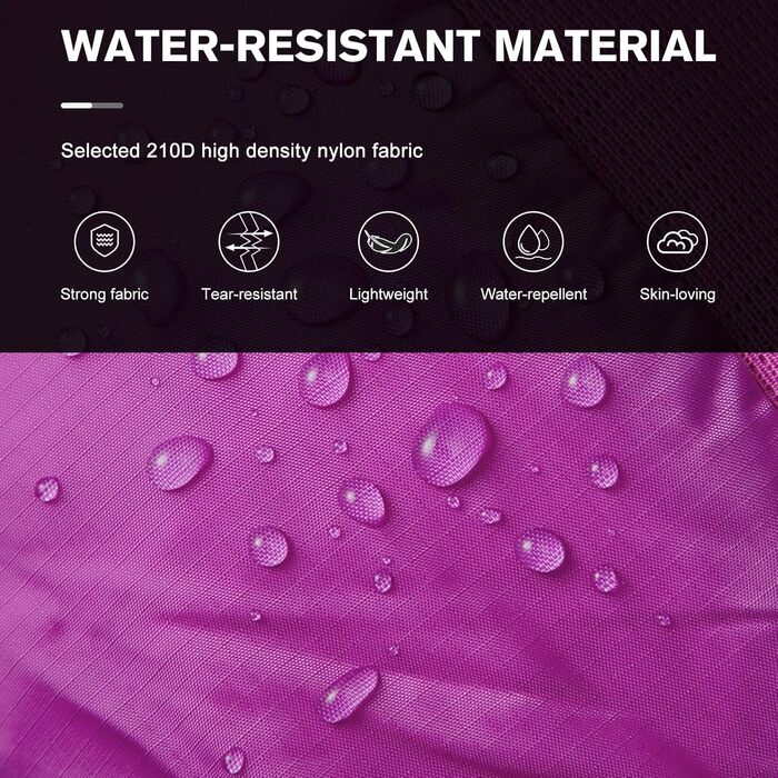 G4Free Сумка на плече, RFID-захист, кросбоді рюкзак з передньою кишенею, для походів, щоденний рюкзак, нагрудна кишеня для жінок та чоловіків (фіолетовий)