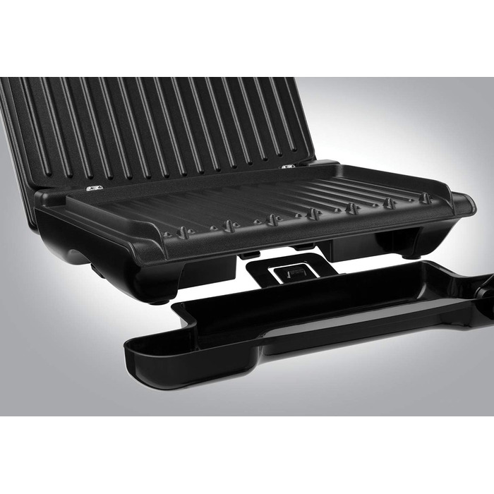 George Foreman Family Size Contact Grill & Panini Press - 24x17cm (3 Portions) - Red Steel