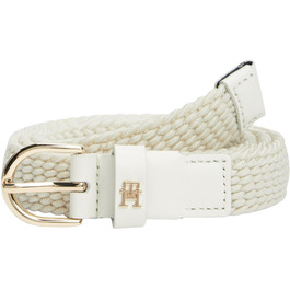 Пояс жіночий Tommy Hilfiger Essential Effortless 2.5 Elastic бежевий (Soft Cream) з регульованою пряжкою, 85 см