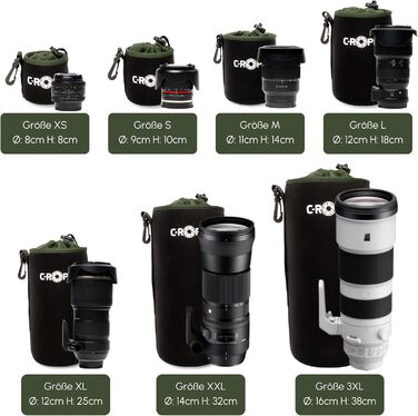 Чохол для об'єктива C-Rope Neopren з флісовою підкладкою, кобура для об'єктивів та аксесуарів, розмір XXL