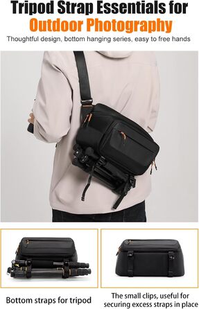Чохол для камери Cwatcun: водостійкий, з кріпленням для штатива, для фотографів, чорний