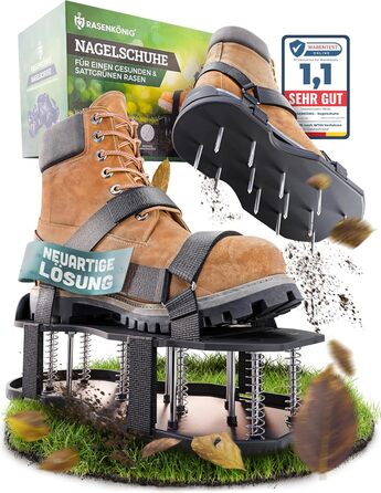 KING's Lawn Shoes Pro | Lawn Aerator Shoes + Screed Shoes | Lawn Aerator, Verticutter, and Aerifier for Lawn Aeration | Premium Lawn Shoes for Aerating and Loosening Your Lawn - Pre-assembled