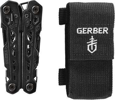 Gerber Multi-Tool with Nylon Sheath and 17 Functions, Truss Multi-Tool, Black, 30-001780