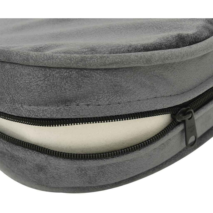 Диванчик для собак VidaXL, 48x48x32 см, плюш, штучна шкіра, сірий колір