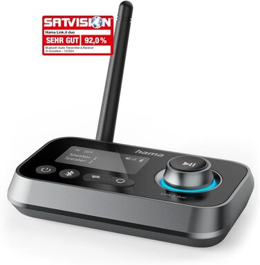 Bluetooth адаптер Hama для телевізора, стереосистеми, проектора: підключення навушників, колонок, телефону, планшета (Bluetooth передавач/приймач, Aux 3.5mm, Optical)