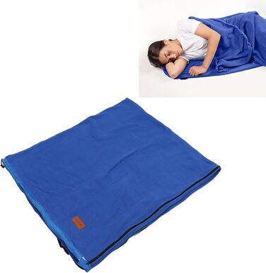 Enforose Sleeping Bag Liner, Super Thick Fleece, Soft Sleeping Bag Liner, Blanket, Lightweight Zippered Sleeping Bag Liner for Camping Trips