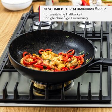 Млинцева пательня KitchenAid Classic Forged 24 см, анодований алюміній, керамічне антипригарне покриття без PFAS, для індукції, духовки та посудомийки, чорна
