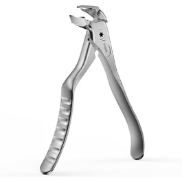 FVION Ножиці для нігтів для людей похилого віку – професійні ножиці для нігтів на ногах, для товстих нігтів, з довгим руків'ям, для чоловіків та жінок (сріблясті)