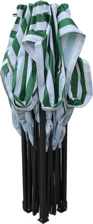 All Seasons Gazebos Pavilion, 2 x 2 m, robust, completely waterproof (White and green stripes)