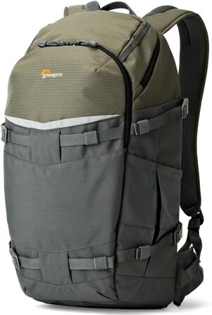 Рюкзак Lowepro Flipside Trek 450 для фототехніки, DSLR та об'єктивів, з відділенням для ноутбука та аксесуарів, сірий, 17 x 26 x 31 см