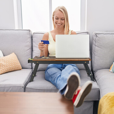 Relaxdays Adjustable Height Laptop Table