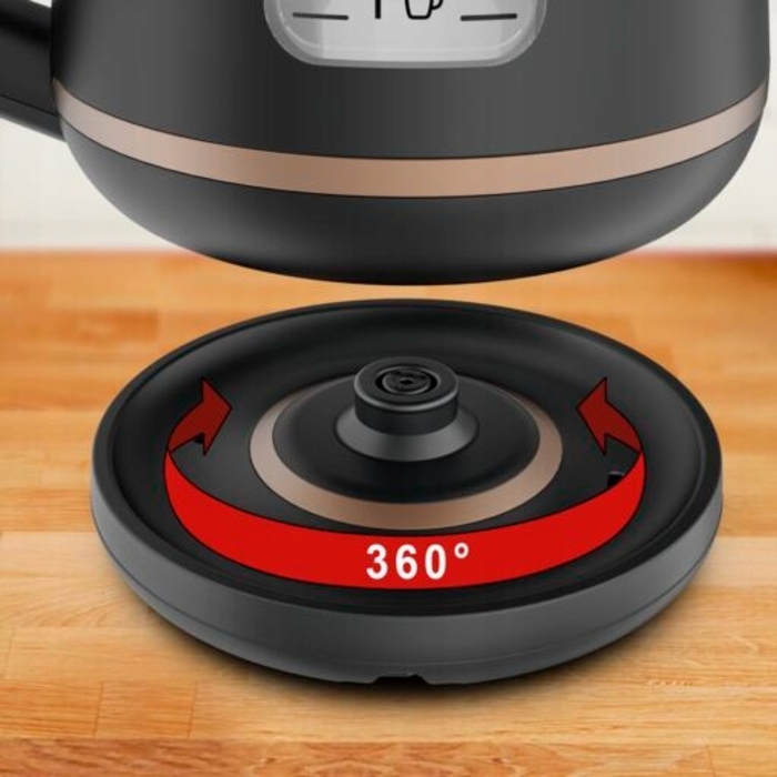 Електричний чайник Tefal KI533811, 2400 Вт, 1 л, чорний