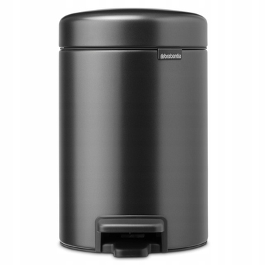 Сміттєвий кошик Brabantia NewIcon з педаллю, 3 л, графітовий