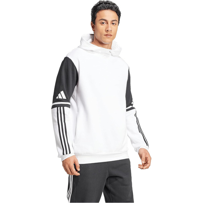Чоловіча спортивна толстовка з капюшоном Adidas Squadra 25, біла, розмір XL