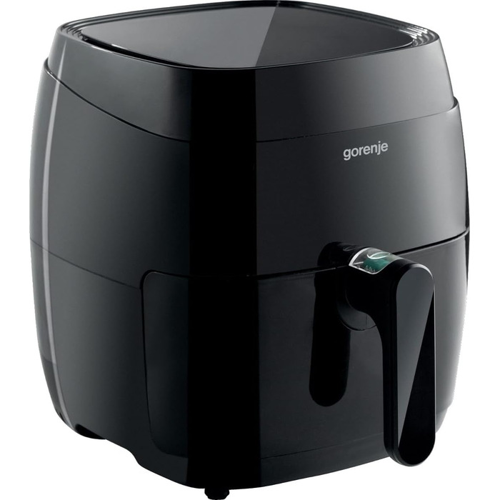 Аерофритюрниця Gorenje AF1350DWB, 1350 Вт, чаша 3.2 л з вікном, 8 автопрограм, антипригарне покриття, LED-дисплей, чорна