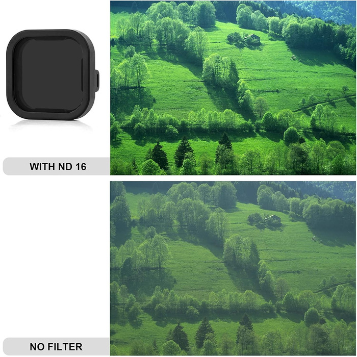 Фільтри для GoPro Hero 12 11 10 9: CPL, ND8, ND16, ND32 - комплект 4 шт.