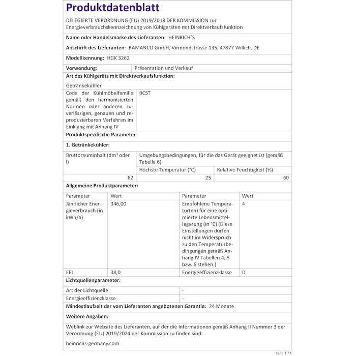 Міні-холодильник Heinrich з скляною дверцятами: компактний, тихий (40dB), LED-підсвічування, для офісу, кемпінгу, саду, об'єм 88 літрів, 3 полиці