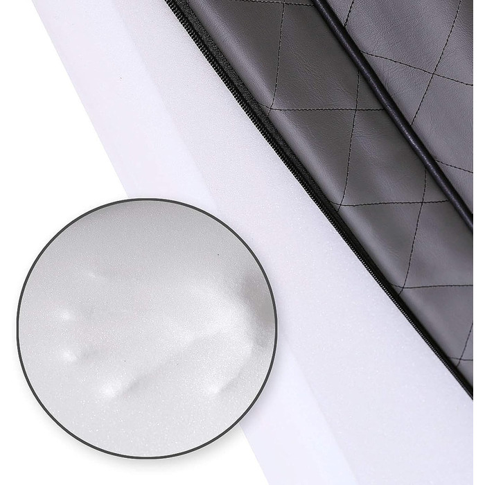 Ортопедичний килимок для собак Lionto з Memory Foam, 80x55 см, сірий. Знімний чохол, антиковзаюча підкладка.