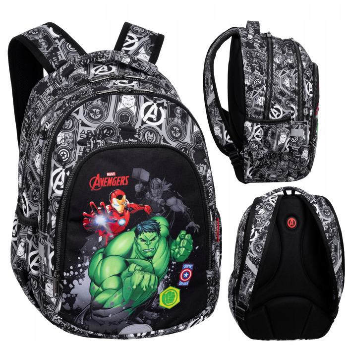 Багатовідсіковий шкільний рюкзак Avengers CoolPack, багатоколірний, 21 л
