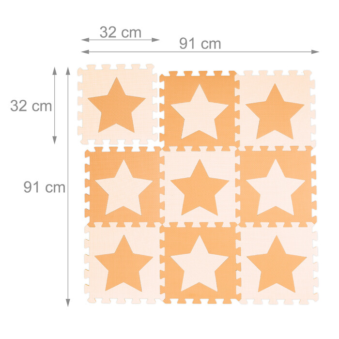 Relaxdays Puzzle Mat Stars