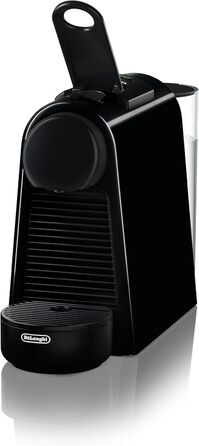 Кавова машина капсульна Nespresso De'Longhi EN 85.B Essenza Mini, 19 бар, 1370 Вт, 0.6 л, компактна, чорна, без спінювача молока, Welcome Set з капсулами різних смаків