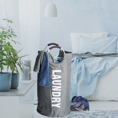 Relaxdays Foldable Laundry Basket with Handles