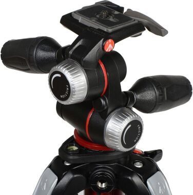 Штатив Manfrotto 055XPRO3 з триноголовою – професійний штатив з алюмінію, 3 секції, для DSLR та аксесуарів