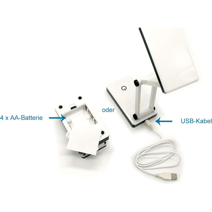 LED лампа для столу мобільна, складна, 3 режими яскравості – ідеально для подорожей