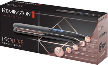 Випрямляч для волосся Remington Proluxe S9150B: широкі керамічні пластини, технологія OPTIheat, цифровий дисплей