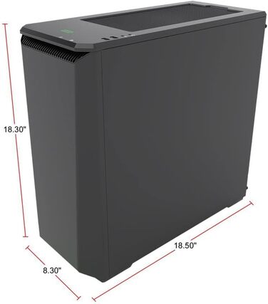 Корпус Phanteks Eclipse P400 Steel ATX Mid Tower чорного кольору з темперованим склом
